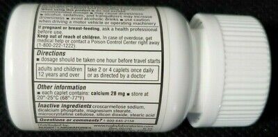 Rugby Meclizine 12.5 mg Anti Nausea Vertigo 100ct - 3 Pack  -Expiration 03-2024 Rugby - фотография #2