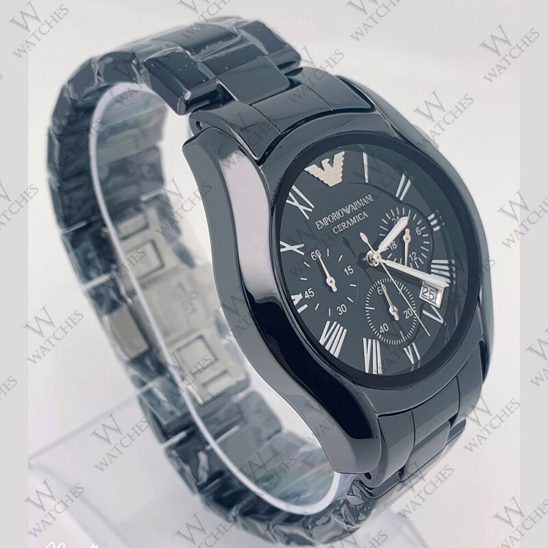 Emporio Armani AR1400 Chronograph Black Ceramic Analog Quartz Men's Watch Emporio Armani AR1400