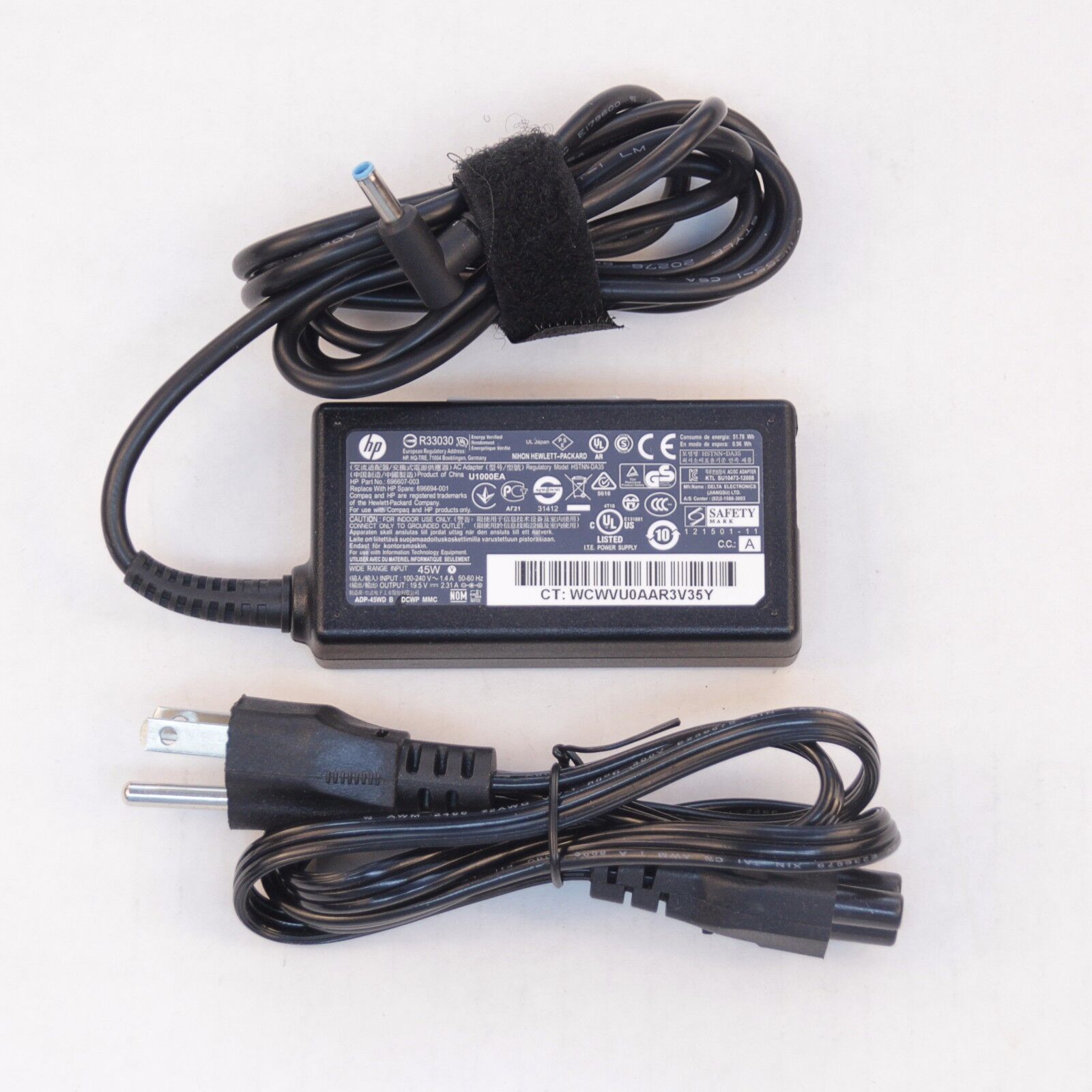 Pack of 10 HP OEM 45W 4.5mm Laptop Charger Power Adapter Wholesale Lot HP Does Not Apply - фотография #2