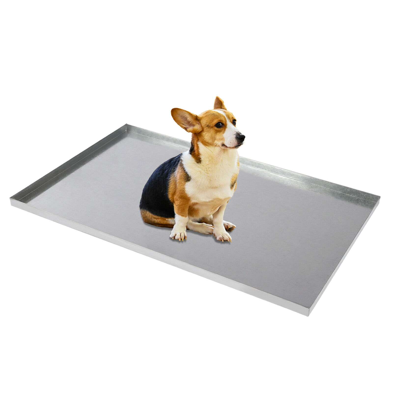35" For Dog Crate Kennel Replacement Tray Galvanized Steel Pet Cage Pan Silver Unbranded Does Not Apply