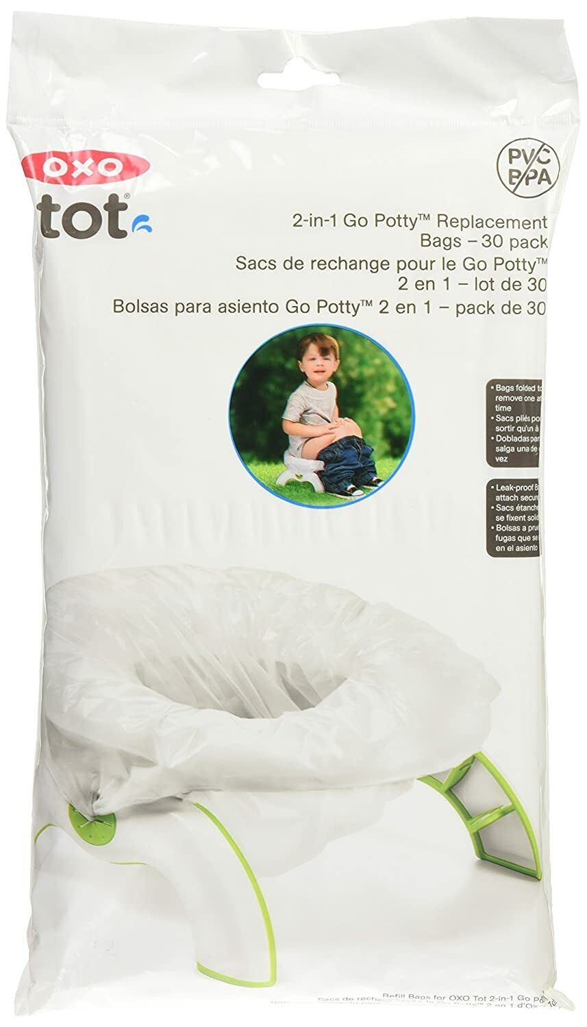 30 OXO Tot® 2-in-1 Go Potty™ Replacement Bags, NEW Sealed 30 Pack OXO 6378700