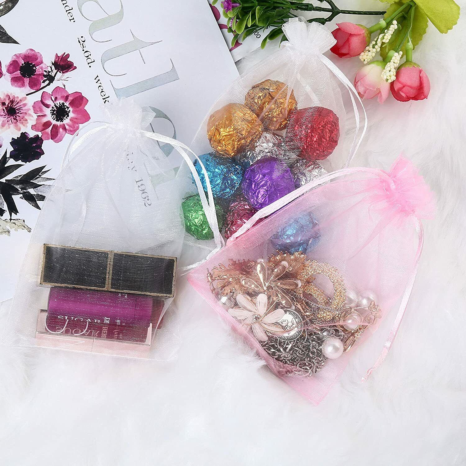 Organza Wedding Party Favor Gift Candy Sheer Drawstring Gift Bags Jewelry Pouch LotFancy - фотография #6