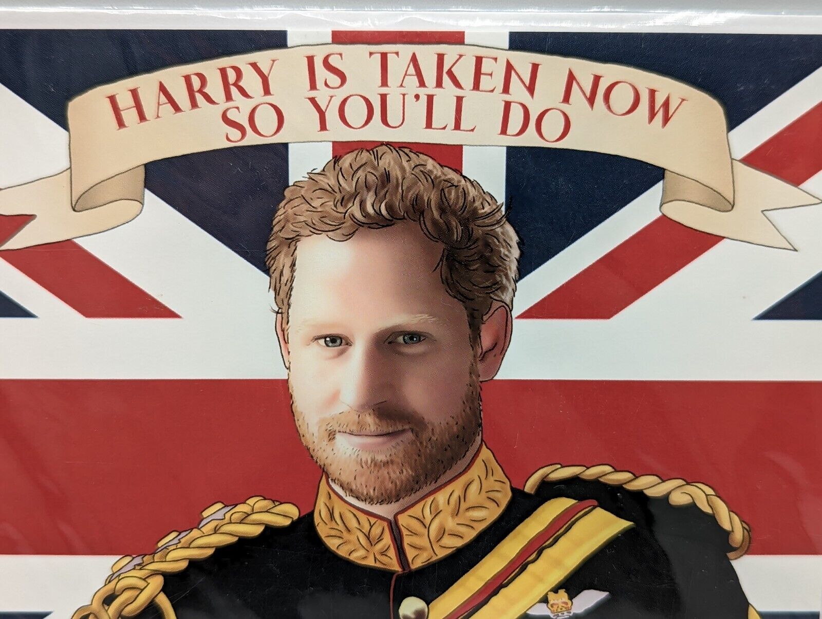 Prince Harry Blank Card Royal Family WACTT  UK "Harry Is Taken Now" RARE Sealed Без бренда - фотография #11