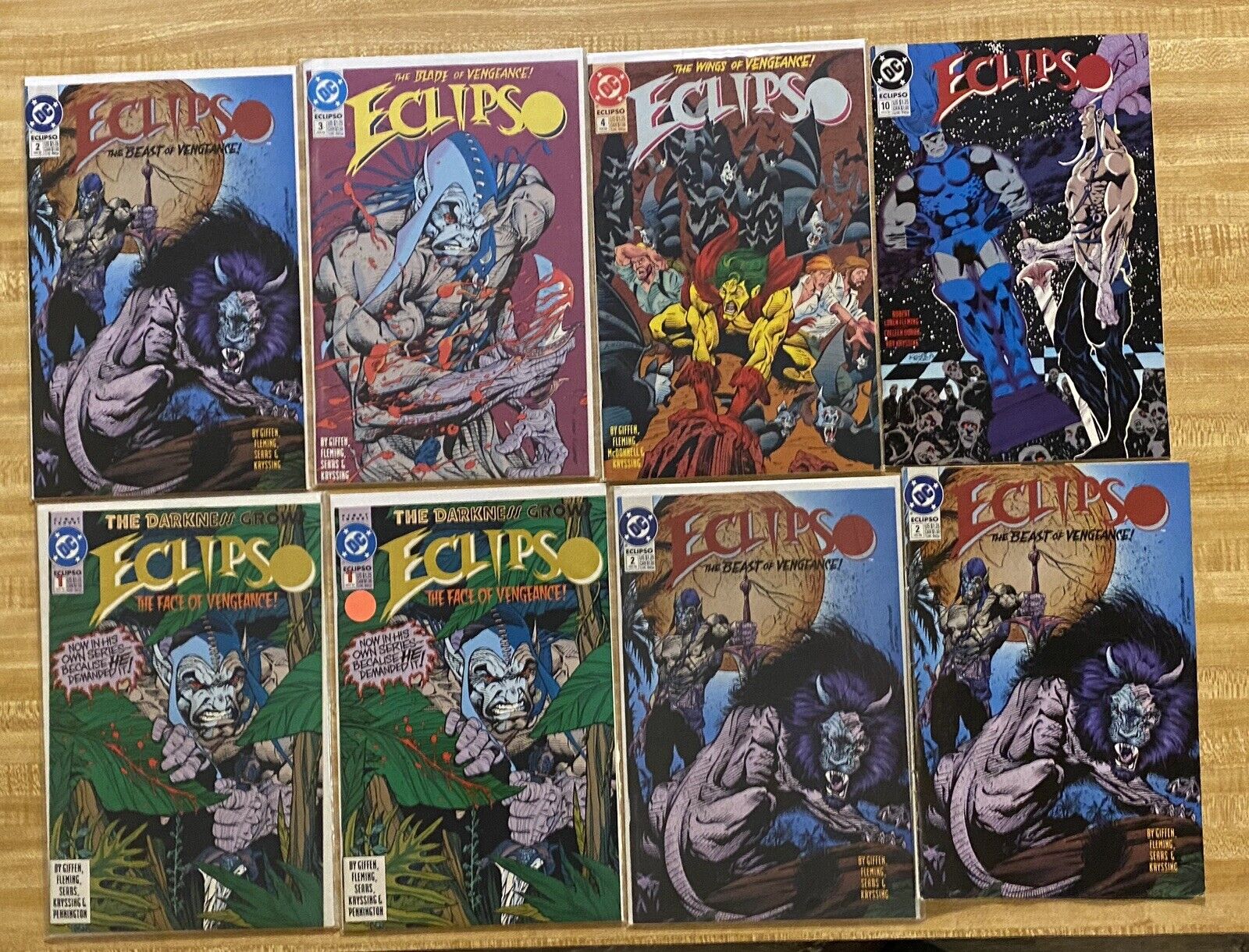 ECLIPSO #1 TO #10 1992 AND DARKNESS WITHIN #1 AND #2 - DC - 29 COMICS Без бренда