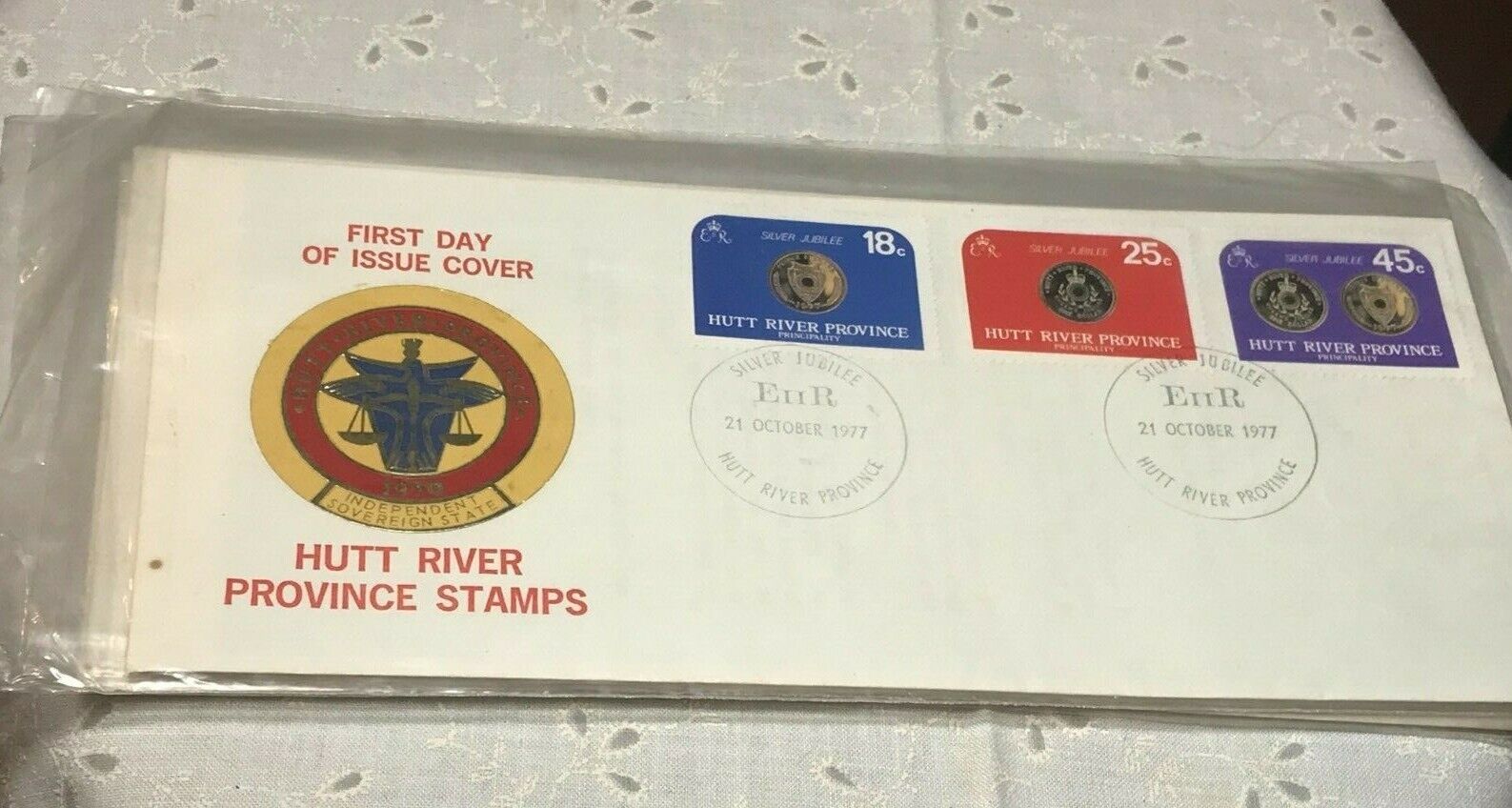 4 Envelops Australia HUTT RIVER PROVINCE local stamps on covers 1975,76 & (2) 77 Без бренда - фотография #2