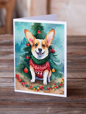 Corgi Christmas Greeting Cards and Envelopes Pack of 8 DAC3429GCA7P Без бренда - фотография #2