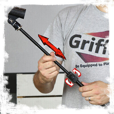 GRIFFIN Microphone Boom Stand 4 PACK - Telescoping Tripod Mic Clip Mount Holder Griffin LG-AP3614 (4) - фотография #11