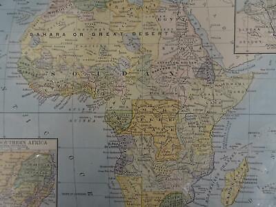 Lot 4 antique maps North America Africa New Foundland Italy Cartagena B27 Без бренда - фотография #2