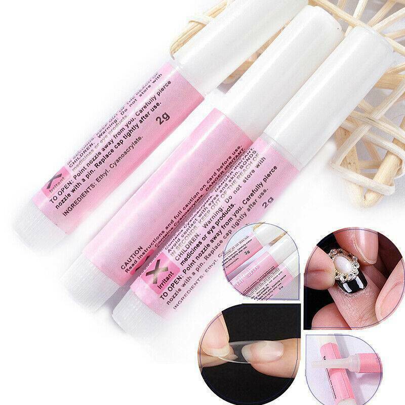 10PCS Nail Tip Glue Super Bond For Acrylic Nails Strong Adhesive Manicure Tools Unbranded Does not apply - фотография #8