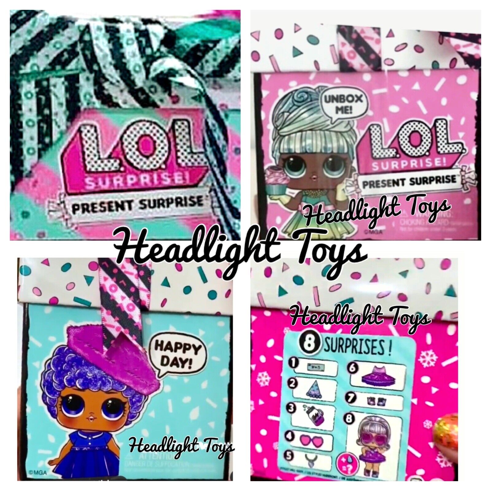 2 LOL Present Surprise Series 1 Gift Boxes Big Sister Birthday Month Party Doll MGA Entertainment - фотография #3