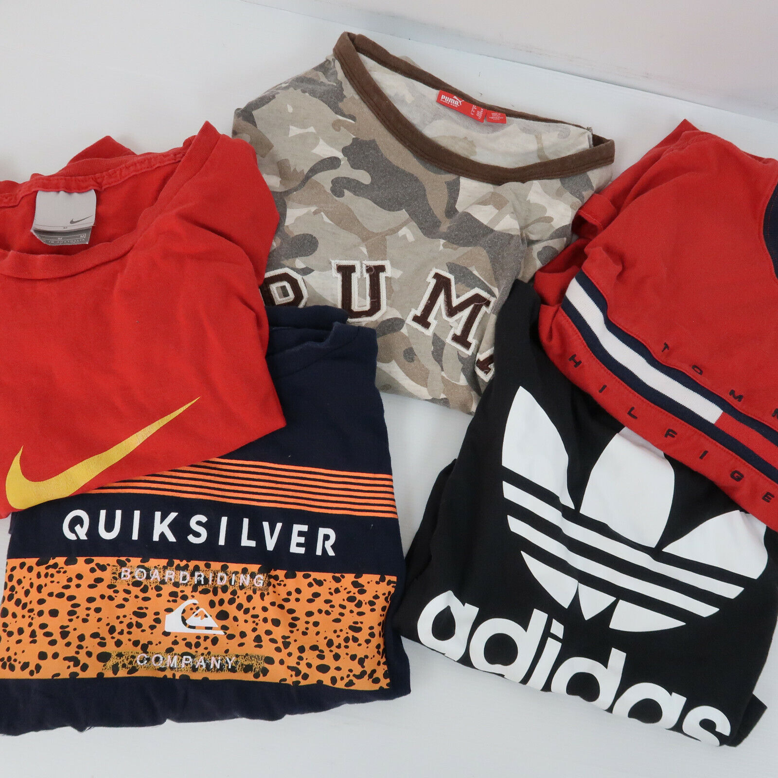 10x Mens T-Shirt Branded Nike Adidas Clothing Reseller Wholesale Bulk Lot Bundle Assorted Does Not Apply - фотография #2
