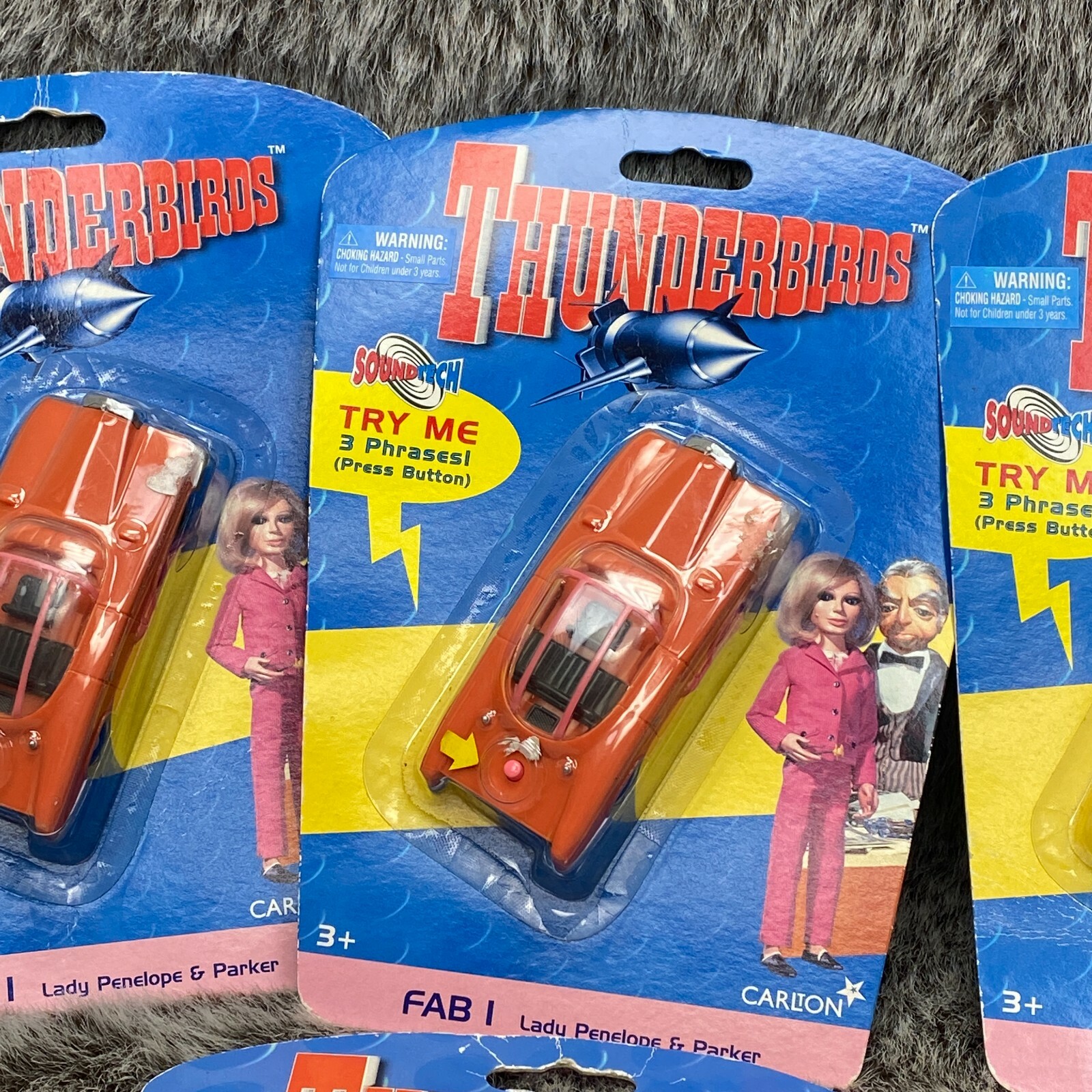 Thunderbirds Fab 1 & Thunderbird 3 Lot of 4 Vintage 1999 New In Box Carlton - фотография #4