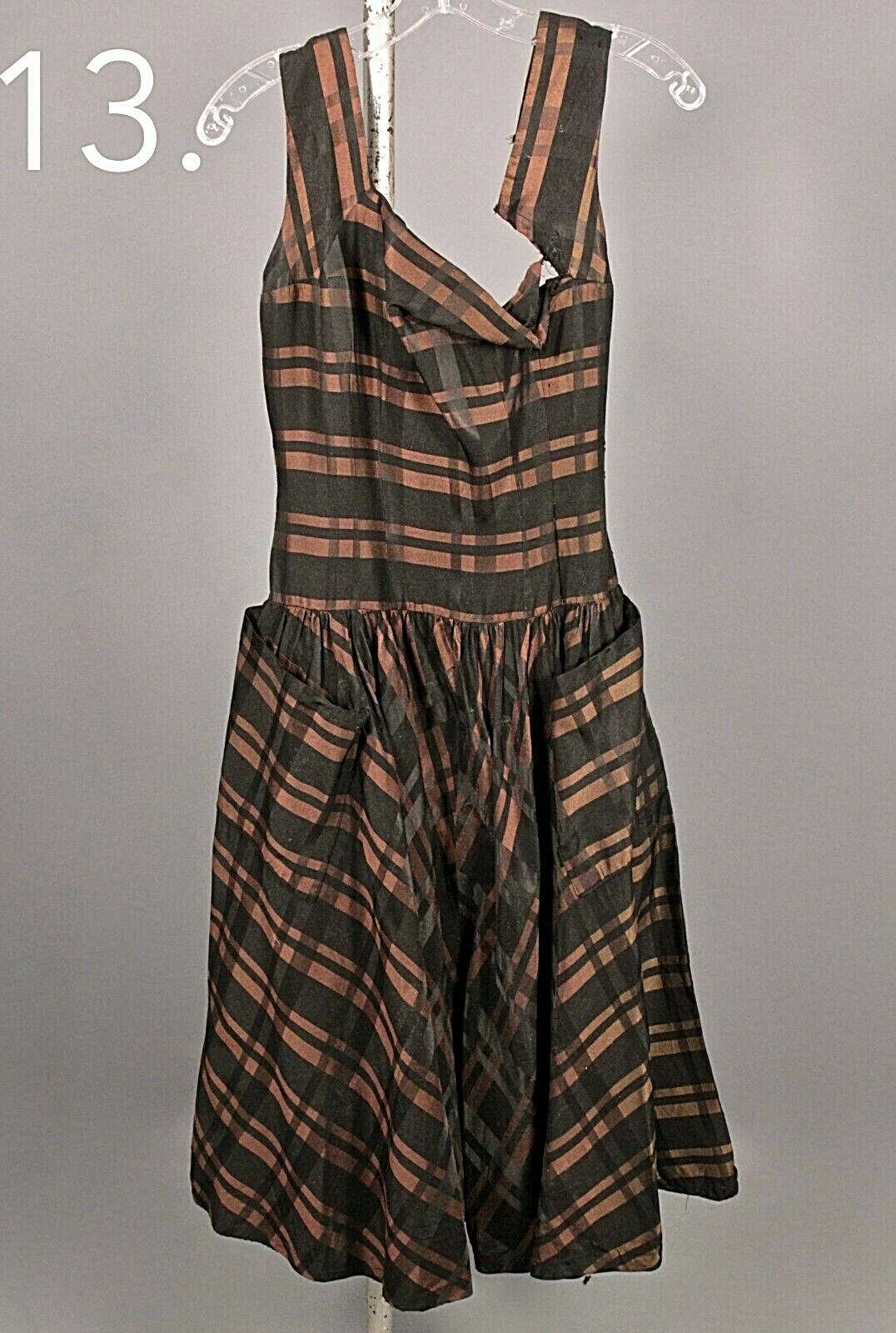 VTG Lot of 13 50s AS IS Formal Gowns Assorted Sizes & Colors 1950s Dresses Assorted - фотография #8