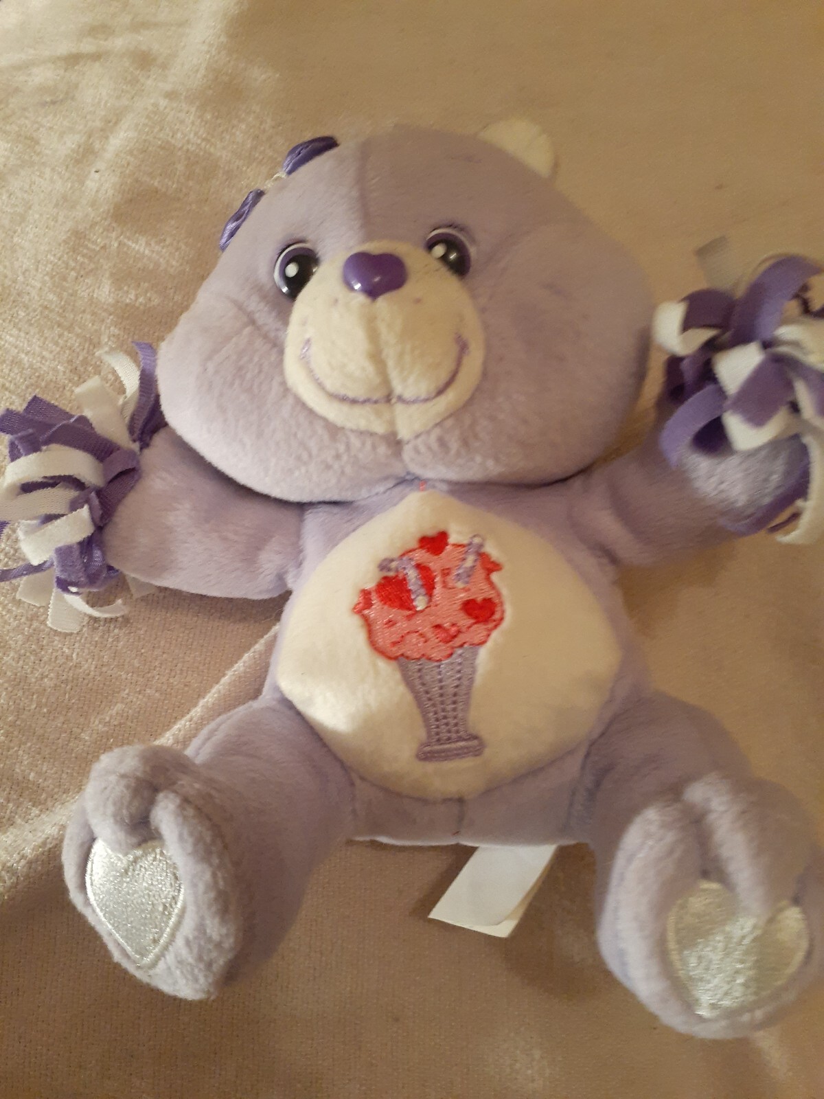 (2) 2004 Care Bears Varsity Celebration Collection Cheer Bear Play Along - фотография #6