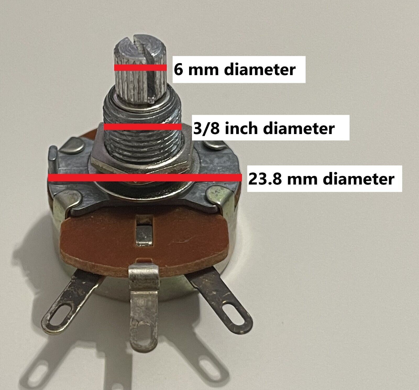 8 pcs. 10 ohm 5 watt NOS wire-wound linear potentiometers - NEED WORK KSC Industries - фотография #6