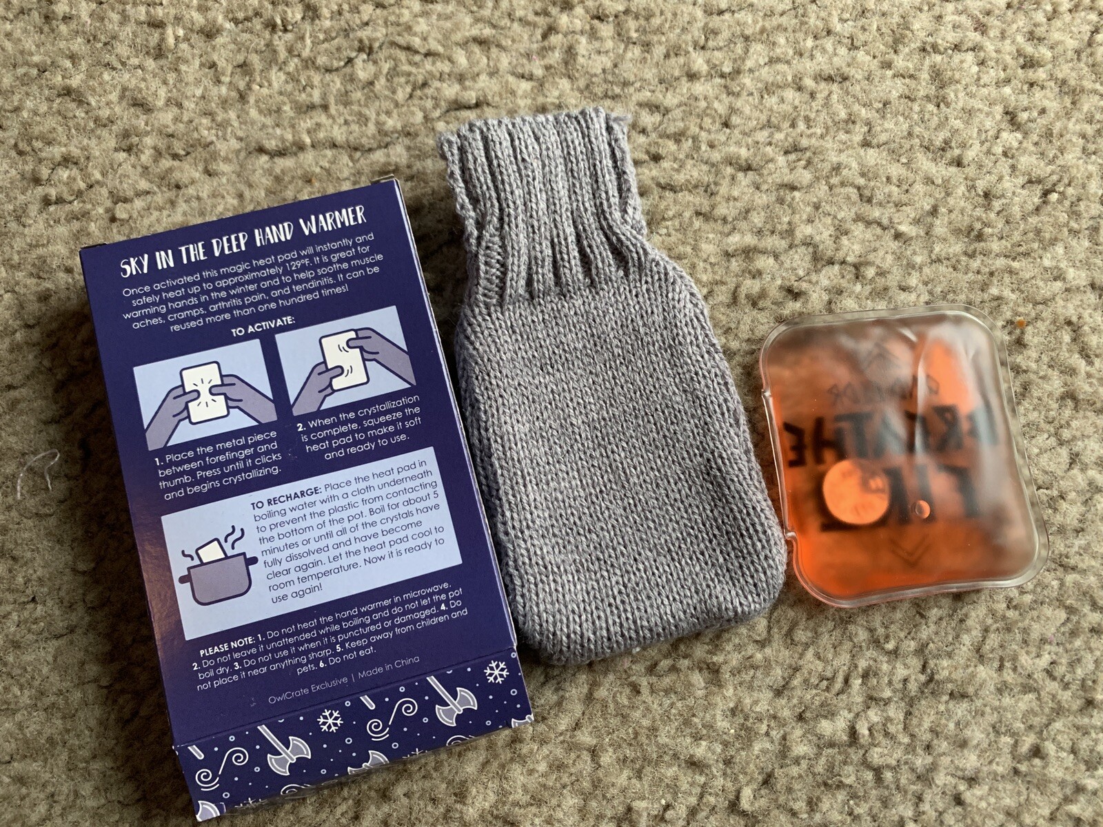 Gloves, Leg Warmers, Earmuffs, and Reusable Hand Warmer from Owlcrate Boxes Без бренда - фотография #14