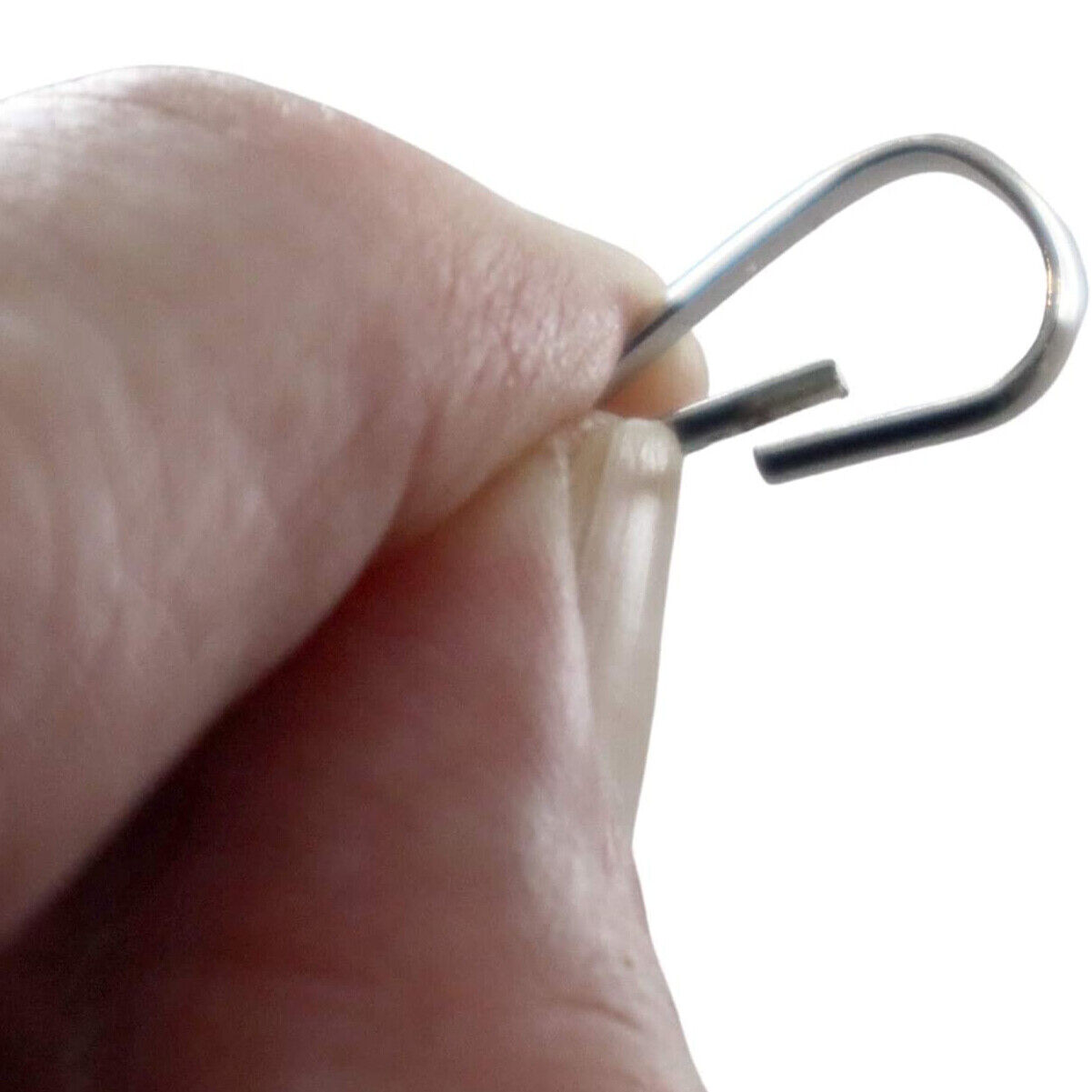 25 Small Metal J Hook Spring Clips for DIY Lanyards & Keychains - 1 1/4 Inch Specialist ID 7743-1020 - фотография #4