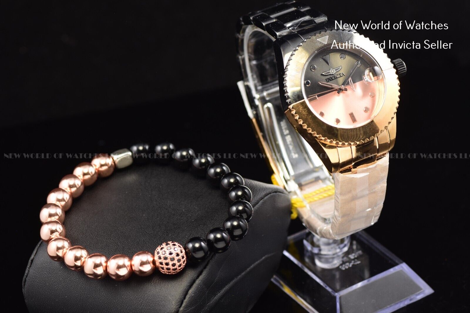 Beads Bracelet Handmade Jewelry Match Invicta 42032 Pro Diver (Bracelet only) NWOW B42032