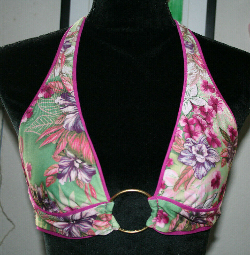 Reversible Bikini Bathing Suit Set, Floral or Pink or combo, 3 in 1 I think Victoria's Secret - фотография #3