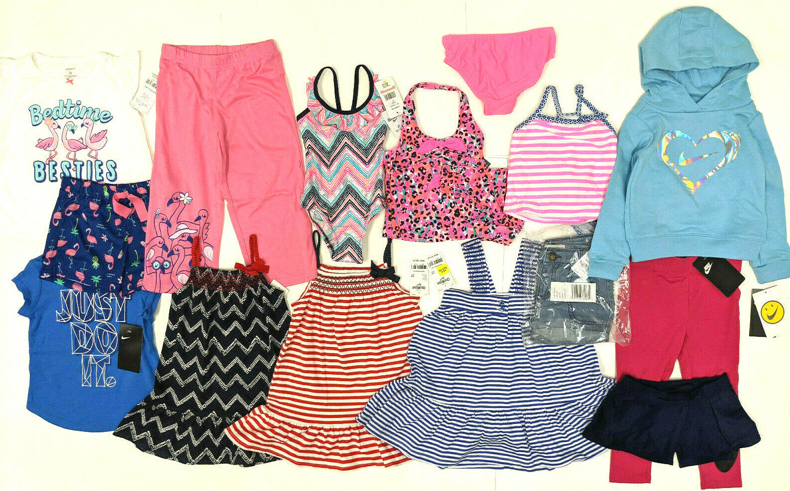 Nike Carters Toddler Girls 17 Piece Clothing Set - 2T/3T - New with tags Carter's / NIKE / OshKosh