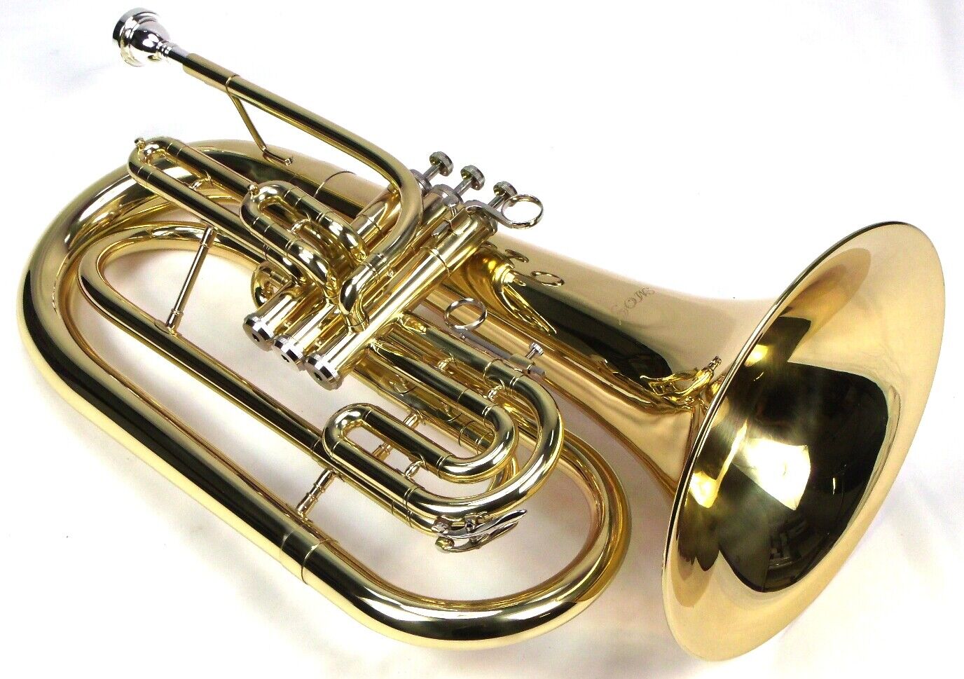 Advanced Monel Pistons Marching Baritone Key of Bb w/ Case Gold Lacquer Finish Moz Does Not Apply - фотография #5