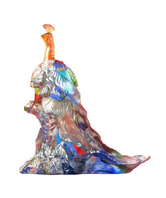 High Quality Chinese Crystal Glass Mix Color Peacock Statue WK2197 Без бренда - фотография #4