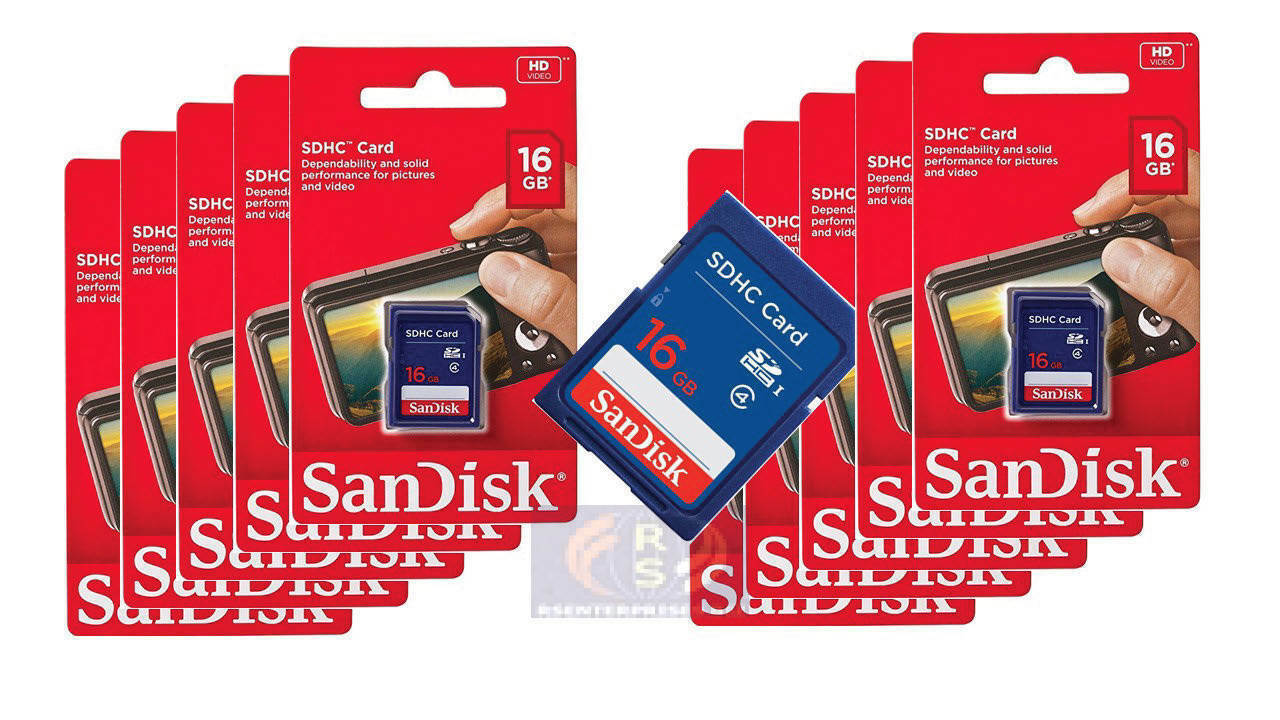 10 Pack SanDisk 16GB Class 4 SD SDHC Flash Memory Cards SDSDB-016G-B35 - NEW SanDisk SDSDB-016G-B35, SDSDB016G, SDSDB016GB35