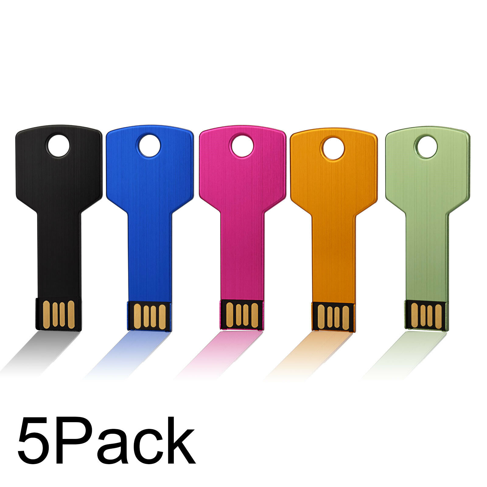 5pcs/lot 1GB-32GB Metal Key Memory Stick USB 2.0 Flash Pen Drive Thumb U Disk US Kootion Does Not Apply - фотография #11
