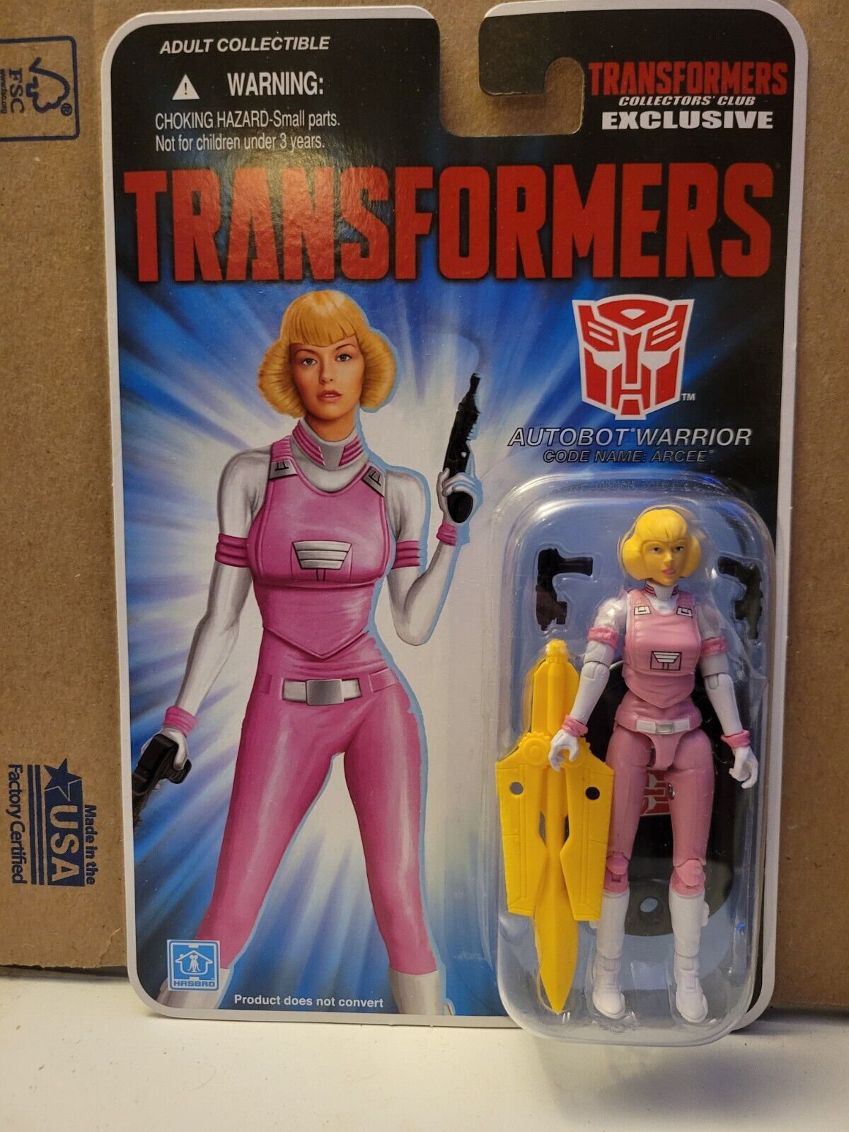 RODIMUS PRIME & ARCEE Only Human Transformers GI Joe Collectors Club Crossover Hasbro
