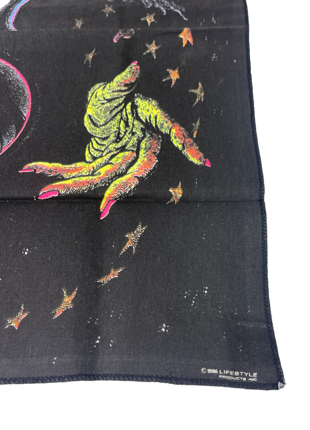 Vintage NOS 3D Wizard of Darkness 23”x28” Blacklight Tapestry w 3D Glasses NEW Lifestyle Products - фотография #5