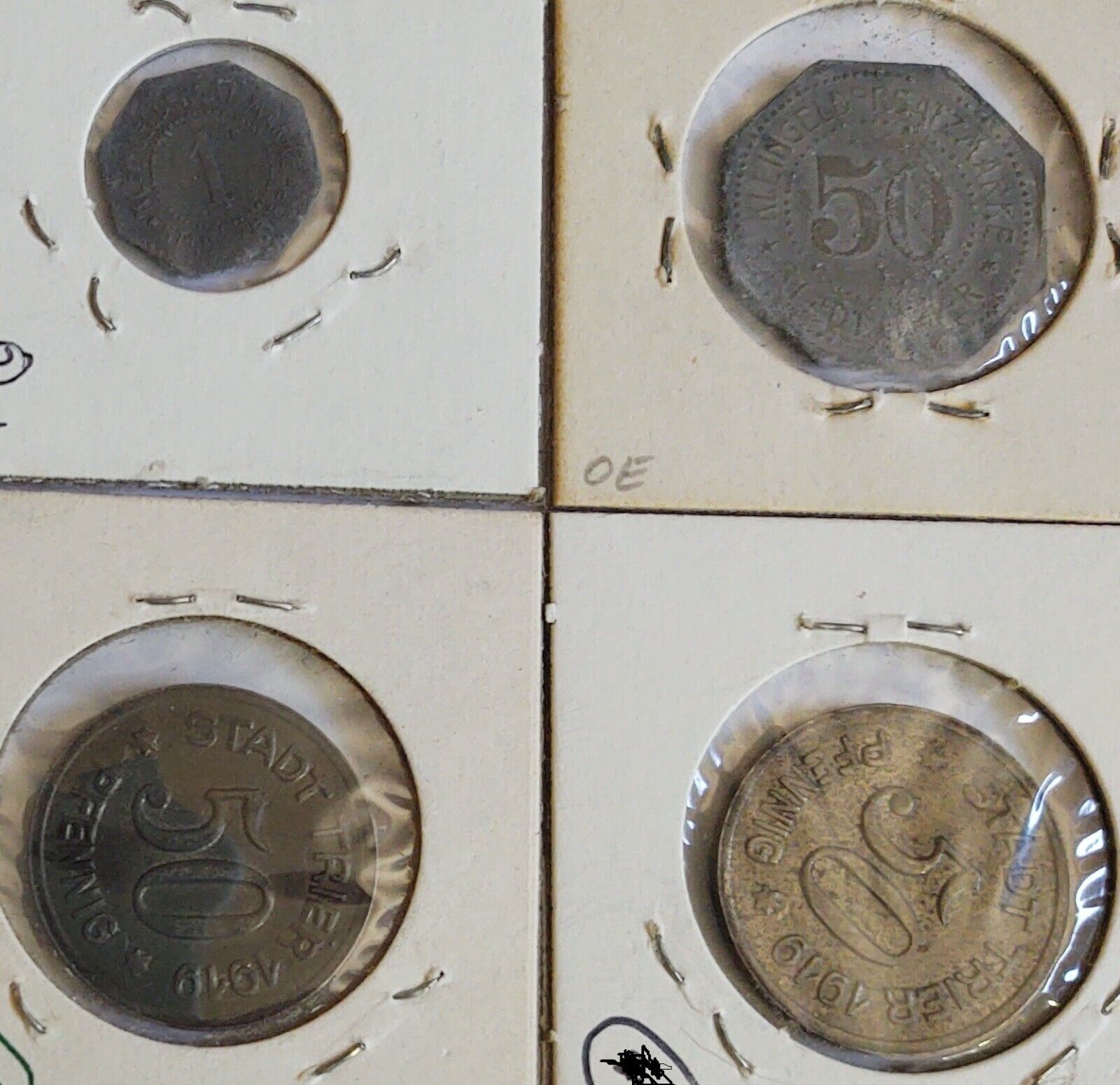 Germany, Trier (Rhineland) 1 pfennig, 50 pfennig, lot of 4 (532.1, 532.4, 532.7) Без бренда - фотография #2