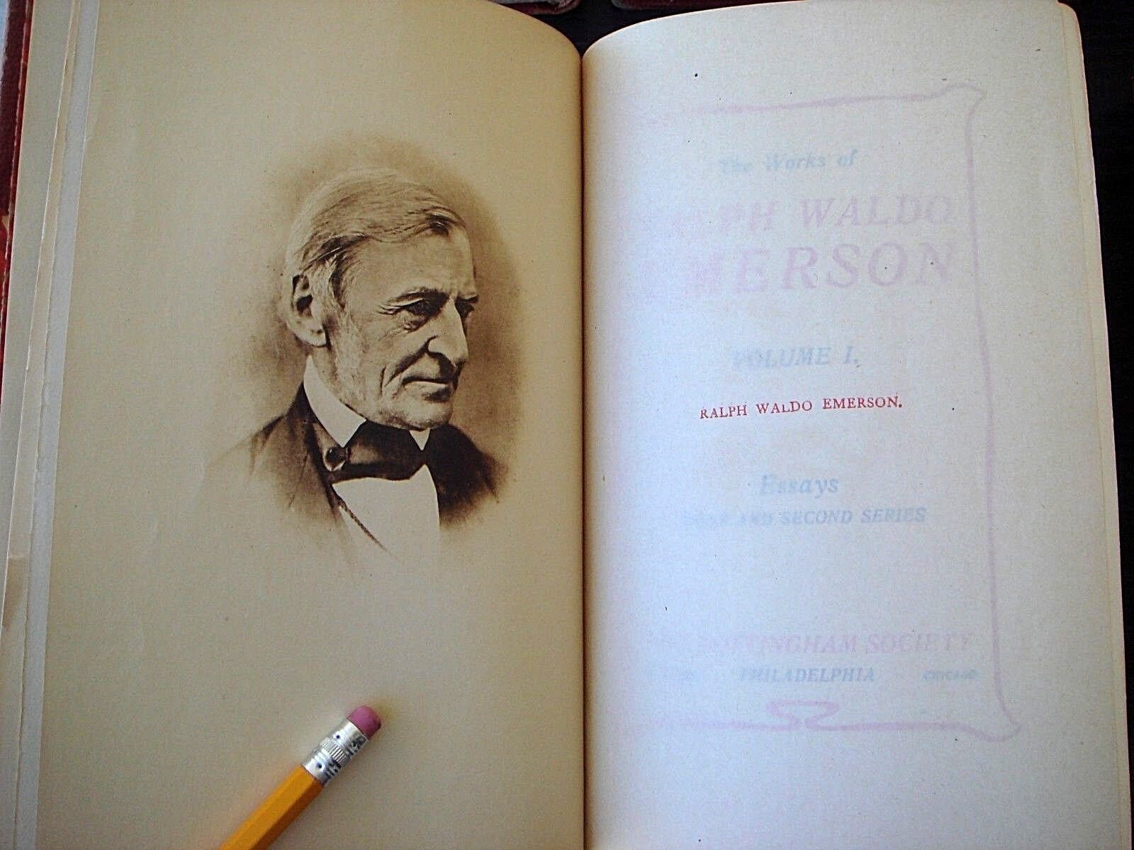 Works Of Ralph Waldo Emerson Antique Books Limited Edition Deluxe Rare Society Без бренда - фотография #5