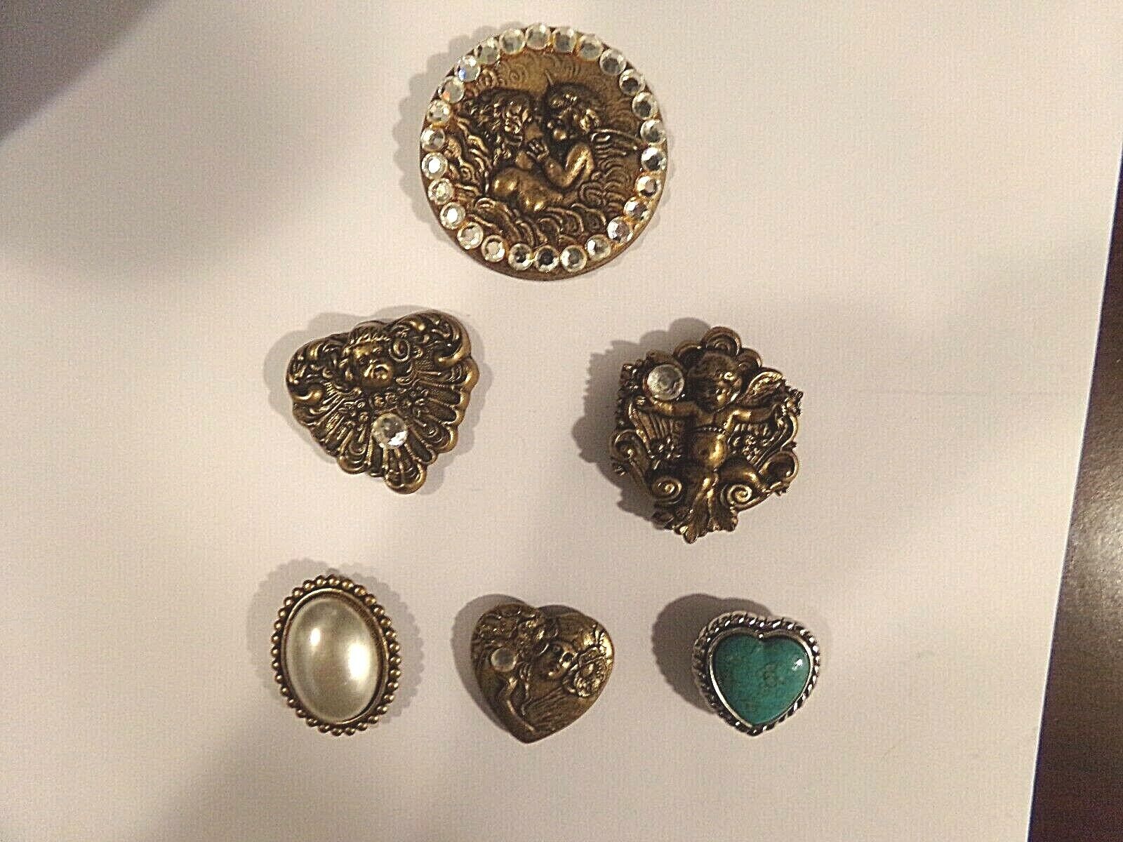 Button Covers Vintage Gold Tone Без бренда