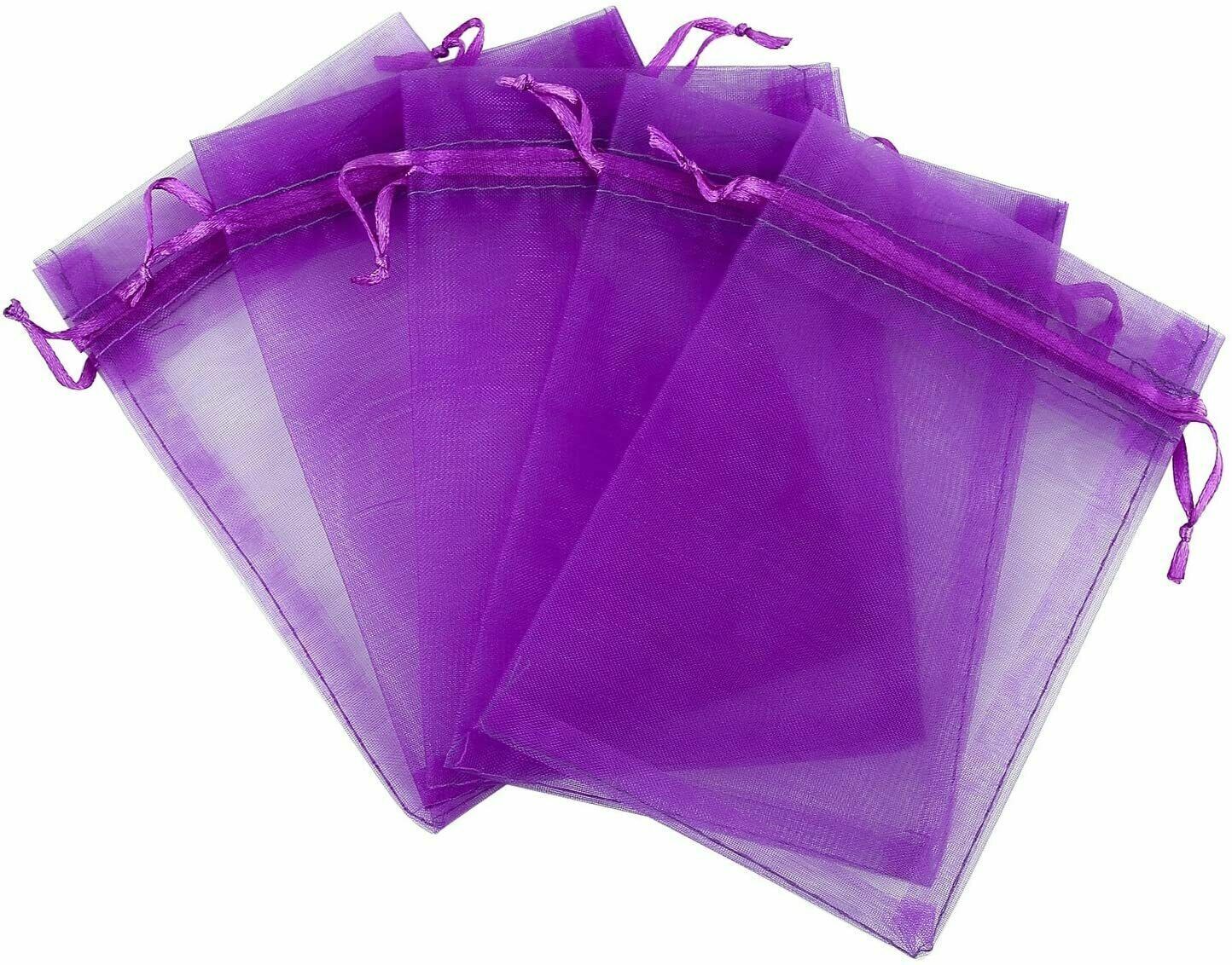  New "4x4" Drawstring Organza Bags Jewelry Pouches Wedding Party Favor Gift Bags Unbranded - фотография #3