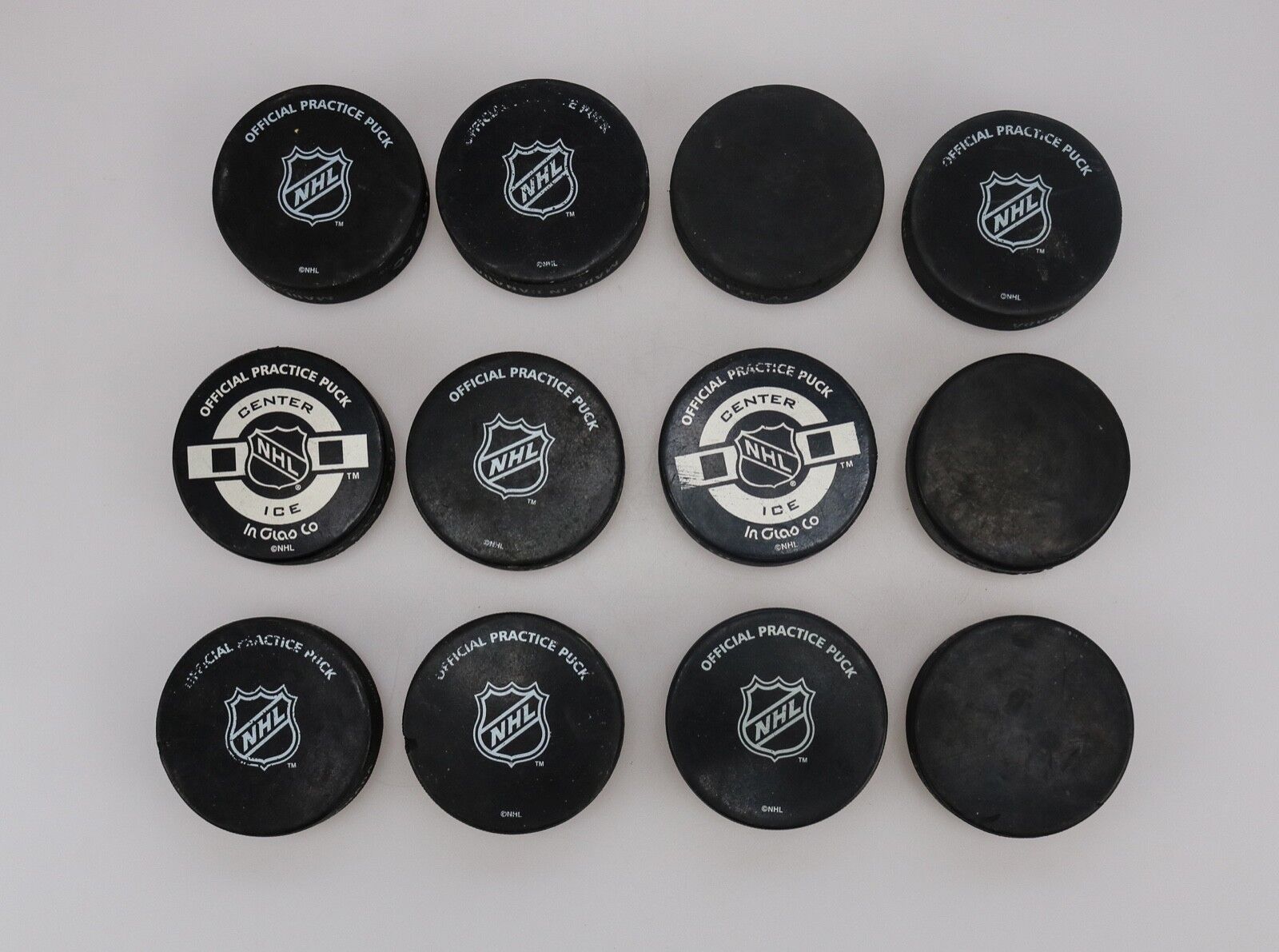  Hockey Official Practice Puck NHL Lot 12 Autograph Made in Canada InGlass Co InGlas Co. - фотография #2