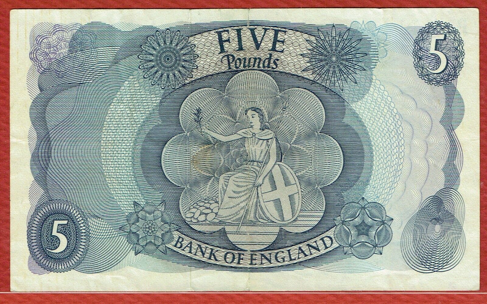 BANK OF ENGLAND 5 £ (PICK#375a) & 4 DIFFERENT SIGNATURE 1 £ SOLD AS A LOT Без бренда - фотография #2