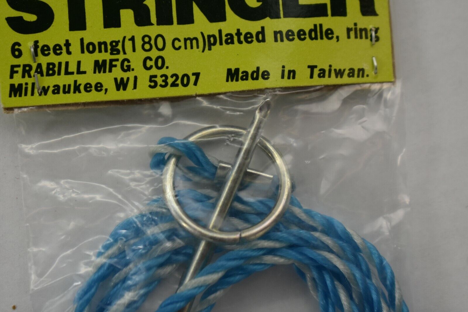 Lot of 2 Vintage 6 Feet Frabill Poly Cord Stringer Fishing Needle & Ring NOS Frabill 4616 - фотография #5