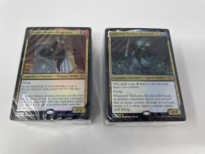 MTG Crimson Vow Lot of 2 Commander Decks Vampiric Bloodline & Spirit Squadron Без бренда