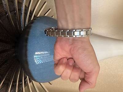 Silver Magnetic Bracelet Women Restore Balance Energy Power Joy Christmas Gift Q Unbranded - фотография #8