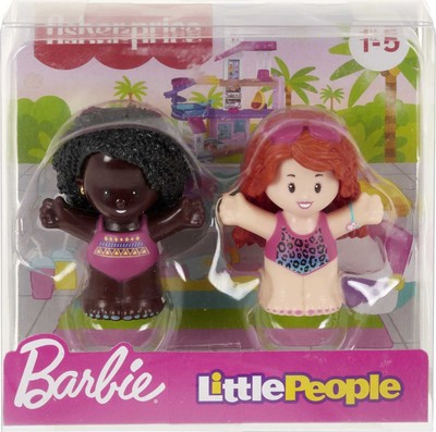 Little People Barbie Toddler Toys Swimming Figure Pack, 2 Characters for Pret... Fisher-Price - фотография #6
