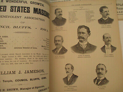 Masonic Constellation Freemasonry Antique Newspaper Knights Templar Mason 1892 Без бренда - фотография #4