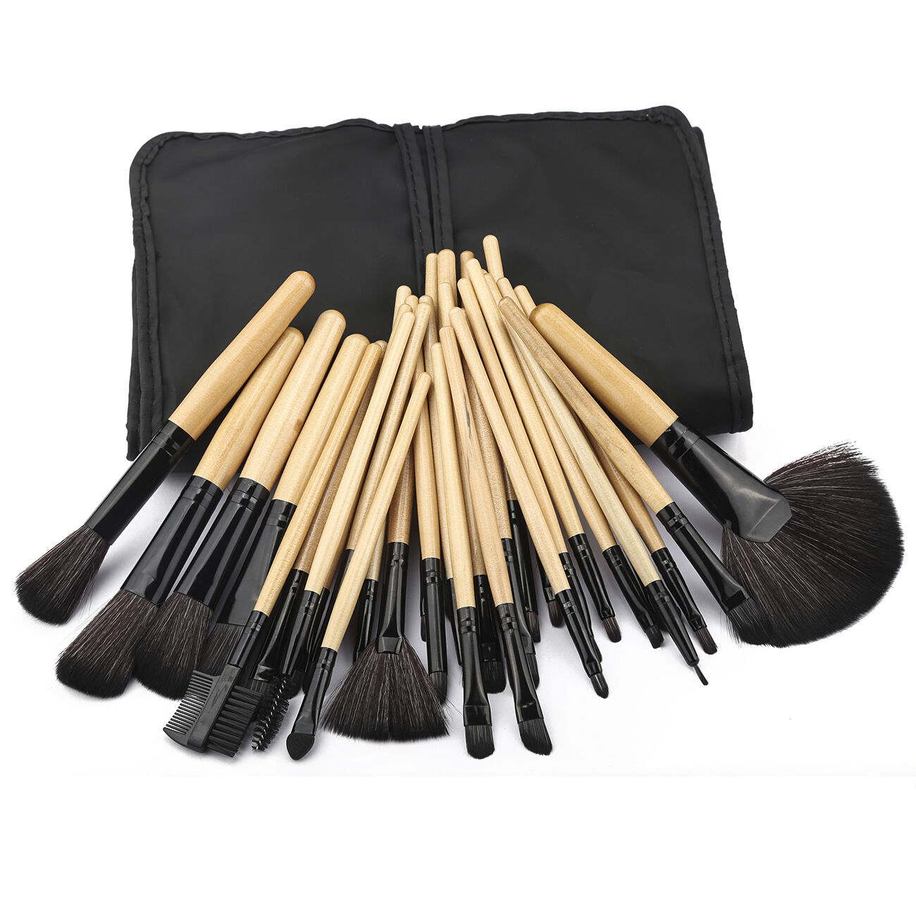 32pc Purple Professional Soft Cosmetic Eyebrow Shadow Makeup Brush Set +Bag Tool Unbranded B019C0U3KK - фотография #4