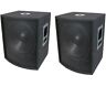 NEW (2) 15" SUBWOOFER Speakers PAIR.Woofer Sub box.DJ.PA.BASS set Pro Audio.8ohm MCM custom audio 15inch.fifteen inch altavoz bajo.15in subs