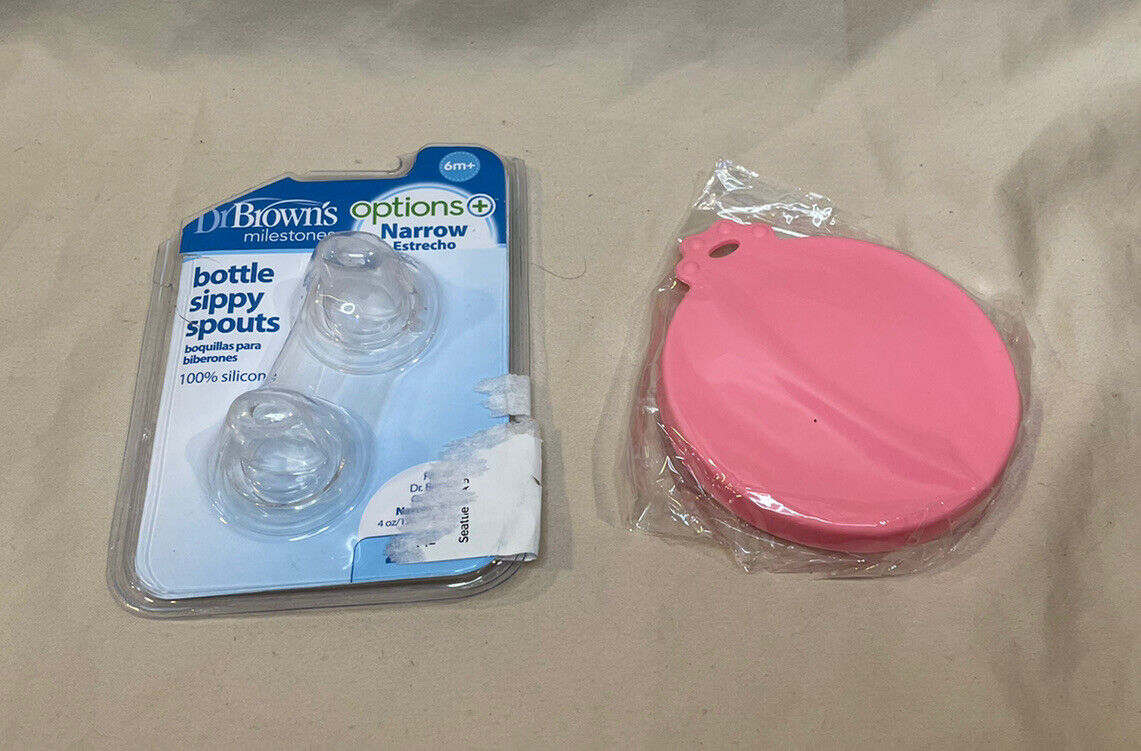 MSRP $65+ Baby Supply Lot Toys, Sippy Spouts, CamelBak Bottle, Teether and MORE Assorted Sippy Spouts - фотография #6