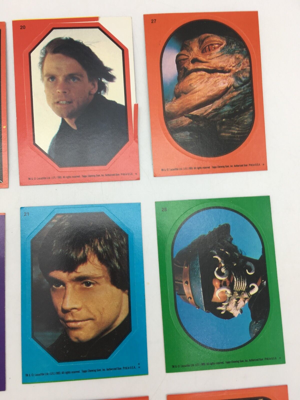 1983 Star Wars Return of the Jedi Trading Card Lot (29 Cards)  Topps - фотография #4
