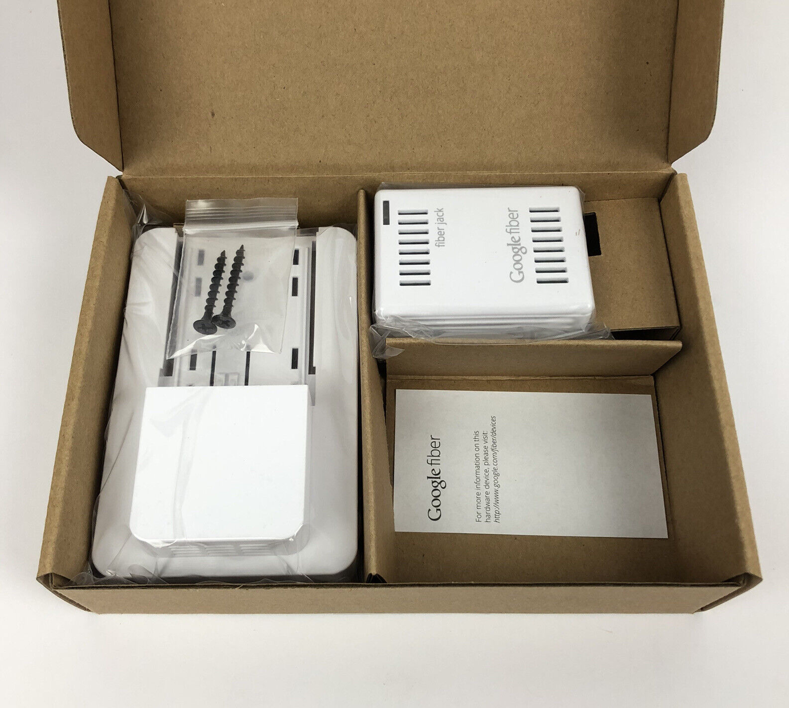 2 Google Fiber Jacks & Base GFLT110 NEW IN BOX SEALED From Manufacturer Google Fiber 86003010-07 - фотография #10