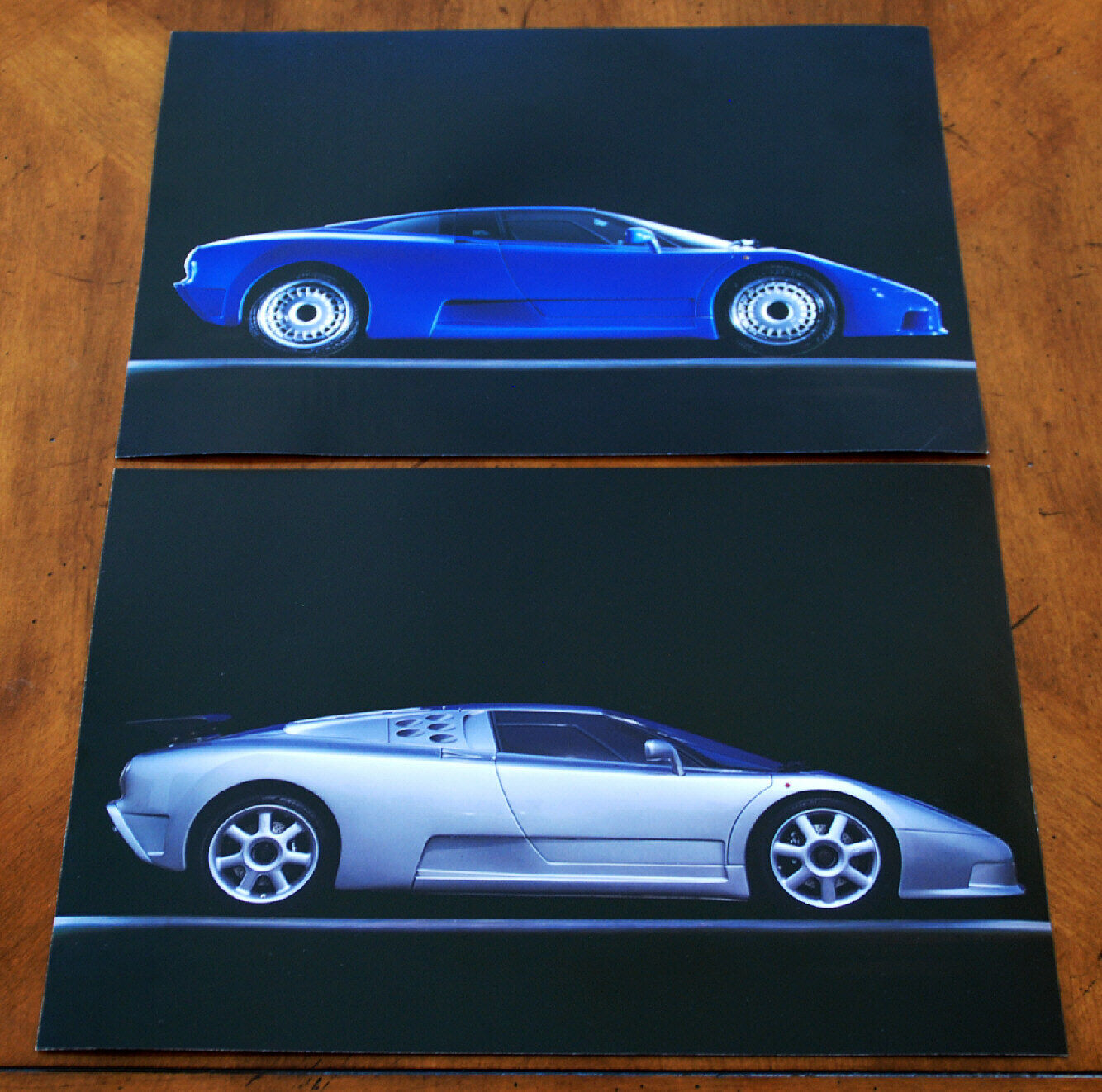 Bugatti EB110 GT & Sport Stradale leaflets Prospekte, 1992 Без бренда