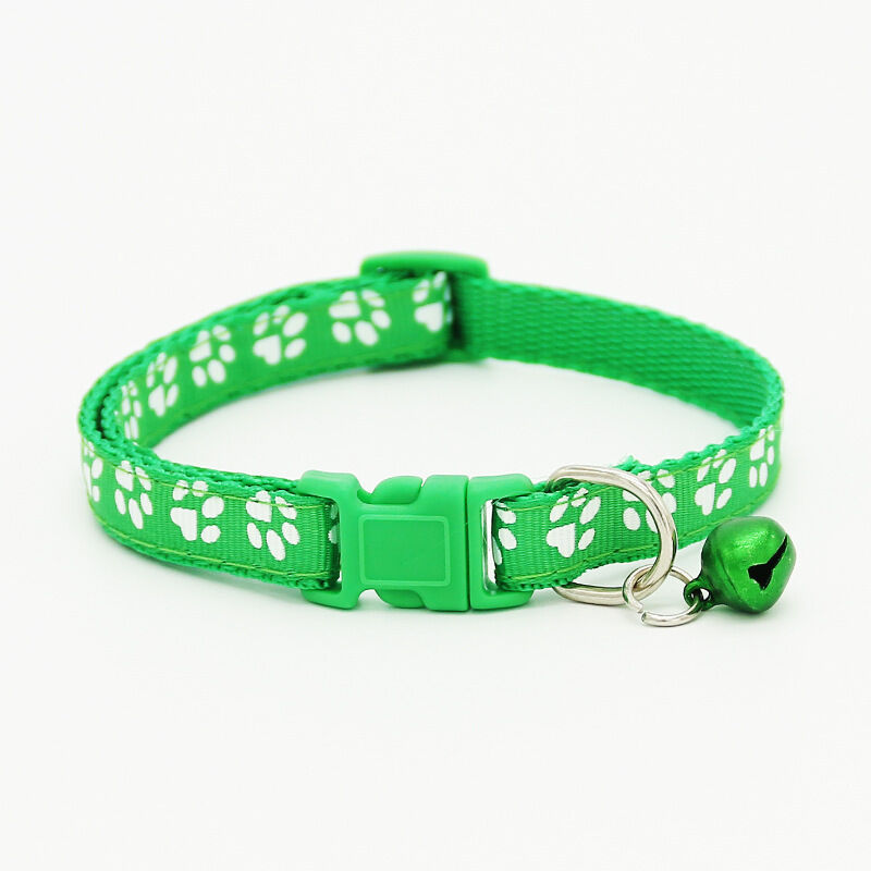12PCS/Lot Dog Collars Pet Cat Nylon Collar W/Bell Necklace Buckle Wholesale Unbranded - фотография #4