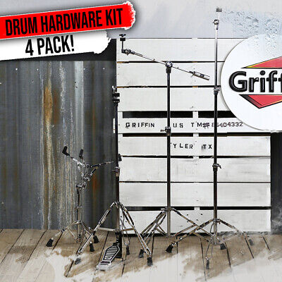 GRIFFIN Cymbal Stand Hardware PACK Hi-Hat Snare Drum Mount Boom Holder Kit Pedal Griffin LG-BCHS-80.a