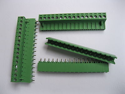 20 pcs 16pin/way 5.08mm Screw Terminal Block Connector Green Plugable Type New CY Does Not Apply - фотография #3